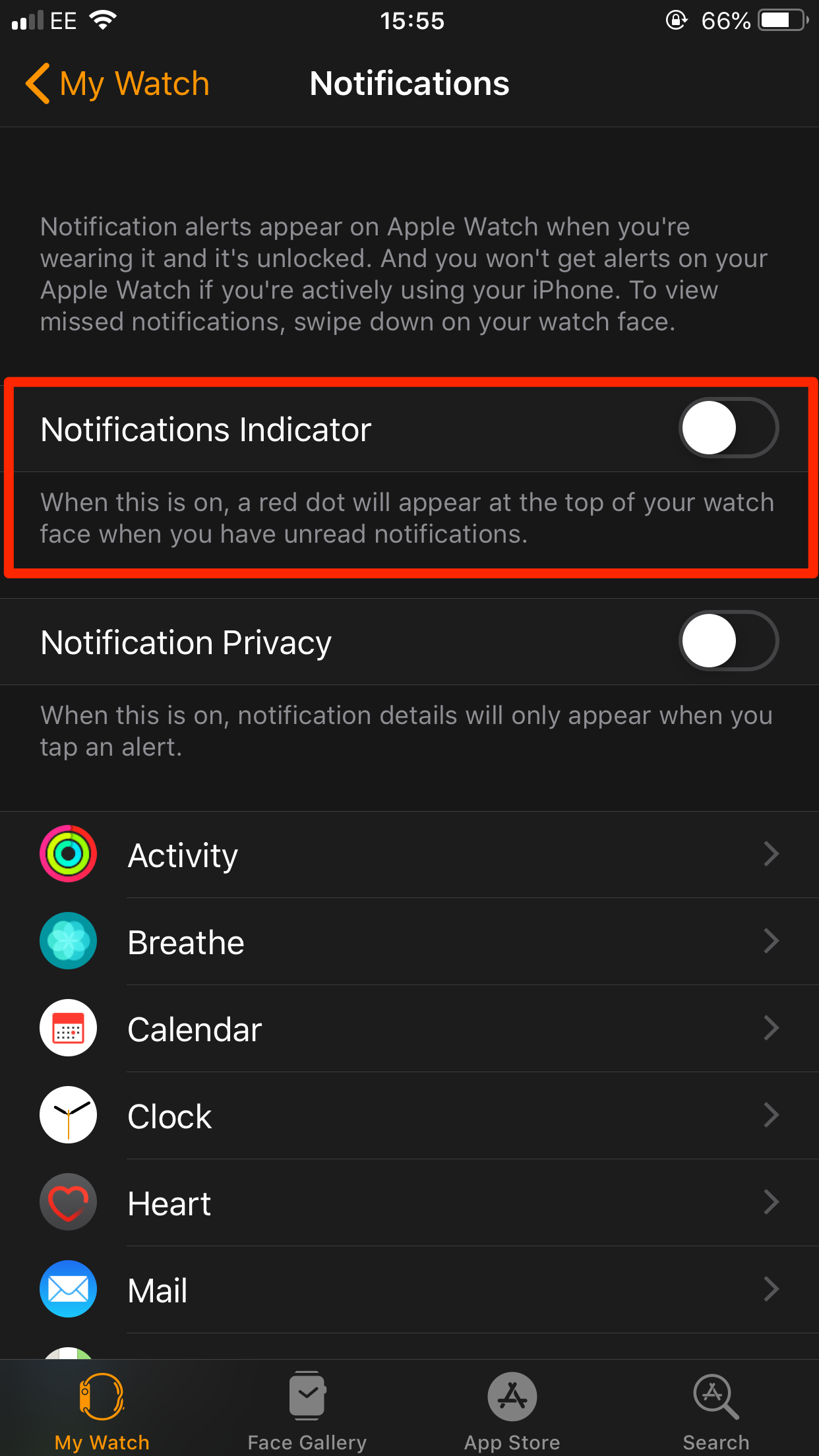 “ Apple Watch上的红点是什么意思？”：如何在Apple Watch上查看未读通知或关闭红点