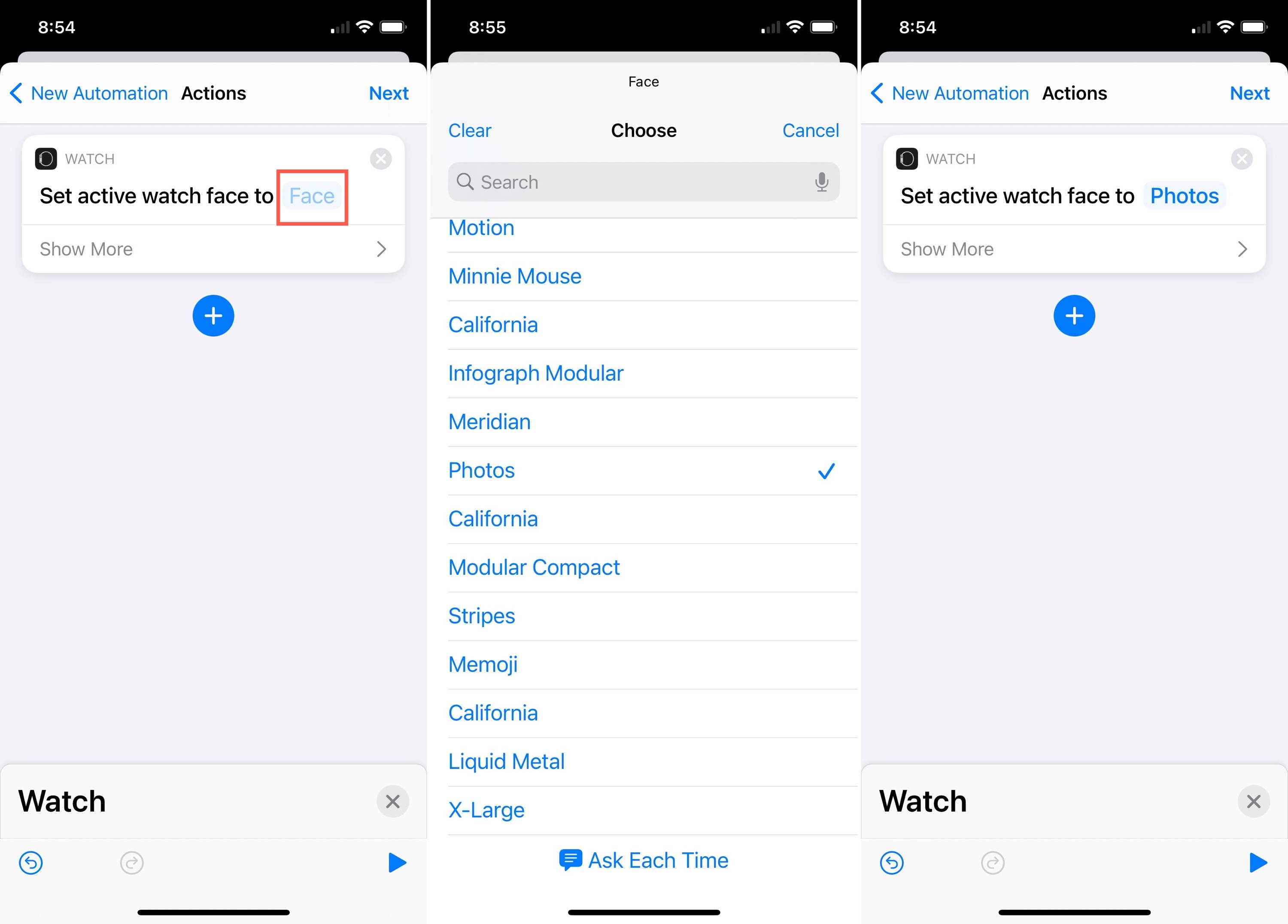 如何根据时间或位置自动执行Apple Watch面部更改