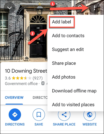 如何在Google地图中添加私人标签