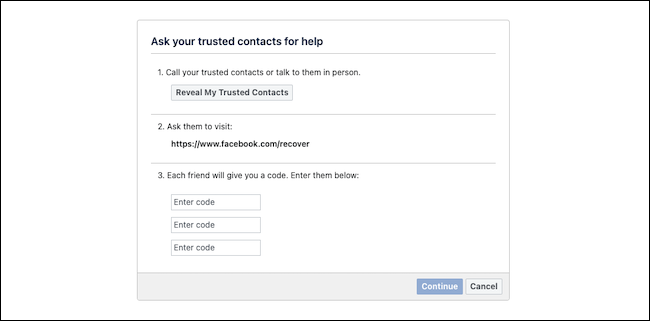如何为Facebook登录紧急情况设置受信任的联系人
