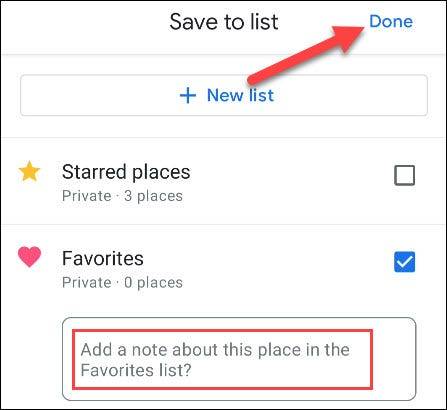 如何在Google地图中保存您喜欢的地方