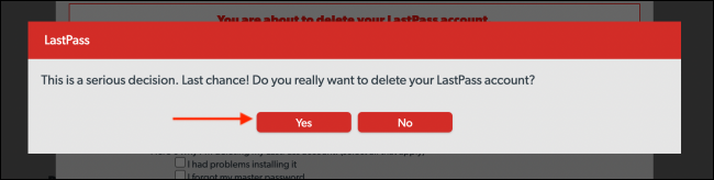 如何删除您的LastPass帐户