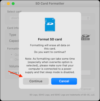 如何在Mac上快速格式化SD卡