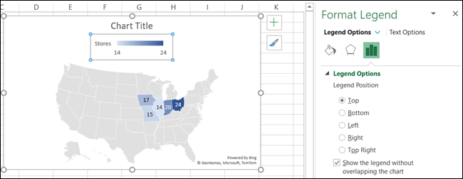 如何在Microsoft Excel中创建地理地图