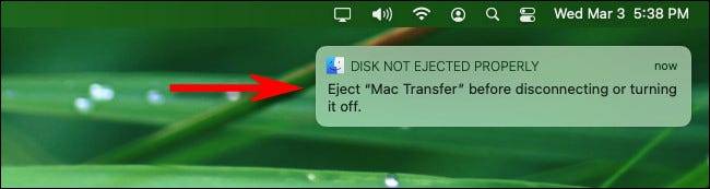 在Mac上，“磁盘未正确弹出”是什么意思？