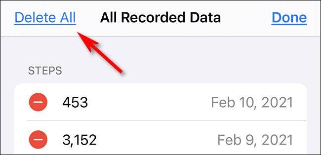 如何在iPhone上清除跟踪步骤的历史记录