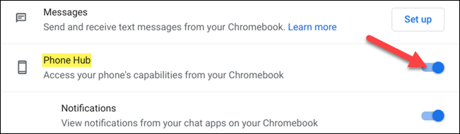 如何立即启用Chrome OS的Android Phone Hub