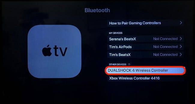 如何将PS4控制器连接到Apple TV
