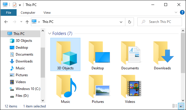 微软正在删除Windows 10的“ 3D对象”文件夹