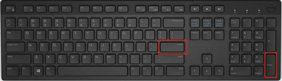 什么是回车键，它在键盘上的什么位置？
