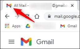 如何在浏览器选项卡中显示未读的Gmail电子邮件数量