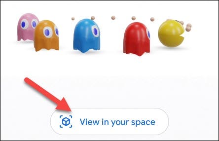 使用Google在手机上查看3D吃豆人和动漫人物
