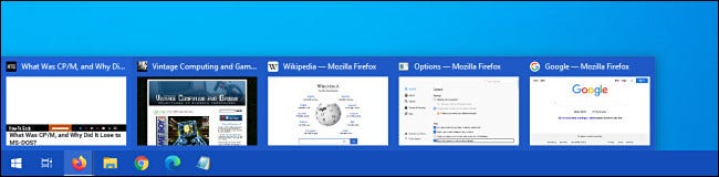 如何在Windows 10的任务栏中查看Firefox选项卡预览