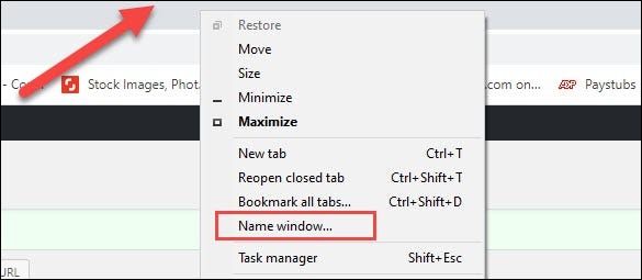 如何为Chrome Windows命名Alt + Tab和任务栏