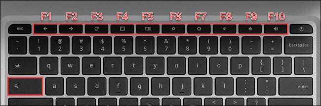 如何在Chromebook键盘上使用功能键