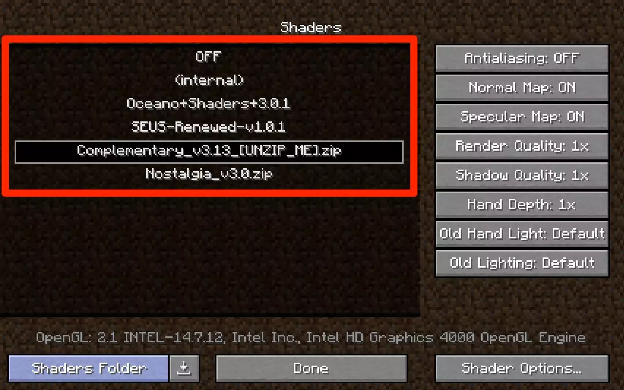 如何安装“ Minecraft”着色器并转换游戏图形
