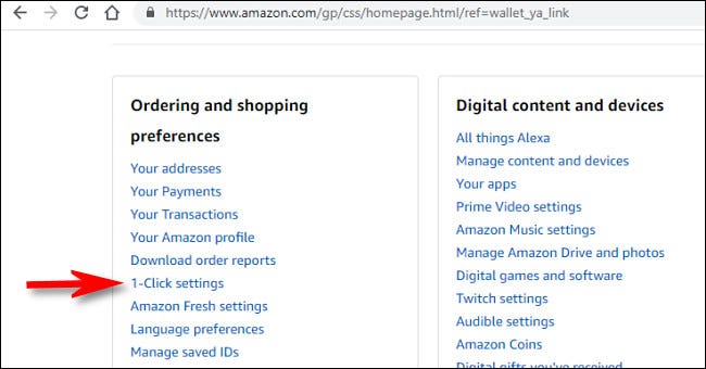 如何在任何地方关闭Amazon一键式订购