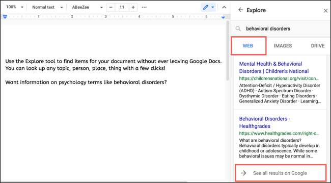 如何使用 Google Docs Explore 功能进行研究