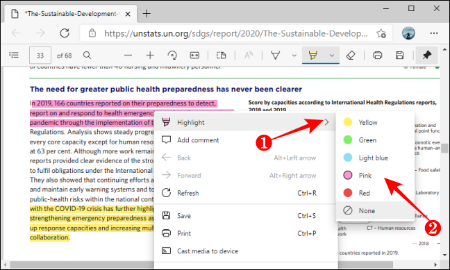 如何在 Microsoft Edge 中注释和突出显示 PDF