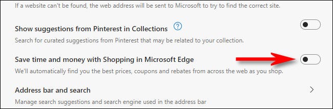 如何在 Microsoft Edge 中关闭在线购物优惠券