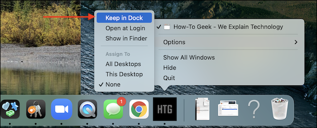 如何在 Mac Dock 上将网站固定为应用程序