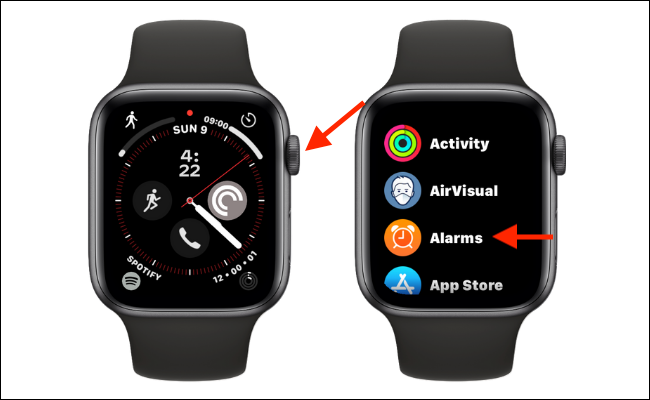 如何在 Apple Watch 上设置闹钟