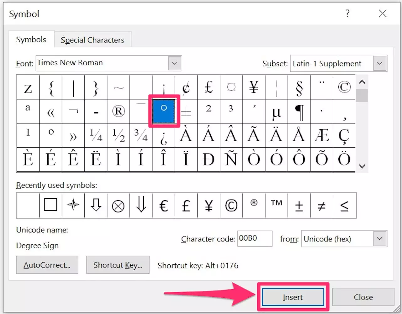 如何在 Microsoft Word 中以 3 种方式添加度数符号