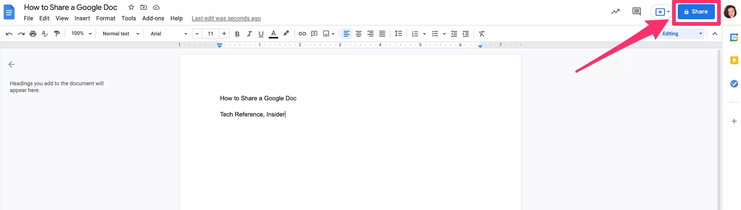 如何共享 Google Doc 以与他人协作和编辑文档