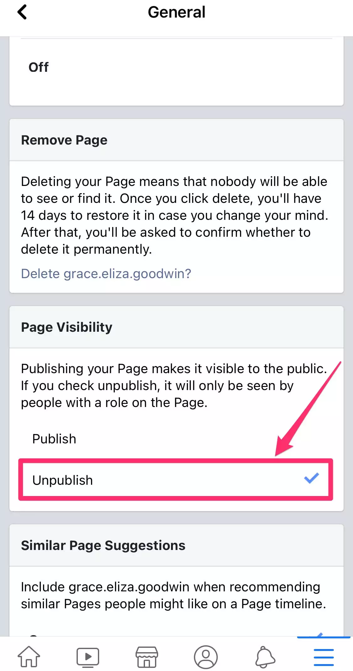 如何删除或取消发布 Facebook 页面