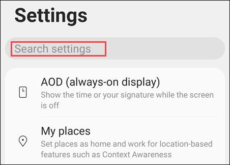 如何在 Android 上搜索设置菜单