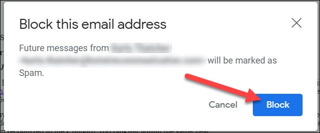 如何在 Gmail 中阻止某人