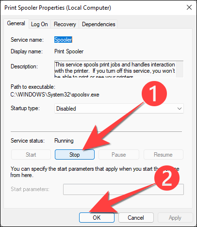 如何在 Windows 10 上禁用 Print Spooler 服务