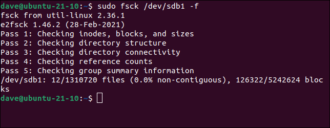 如何在 Linux 上使用 fsck 命令