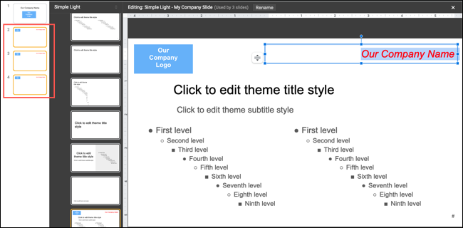 如何在 Google Slides 中使用 Theme Builder 创建模板幻灯片