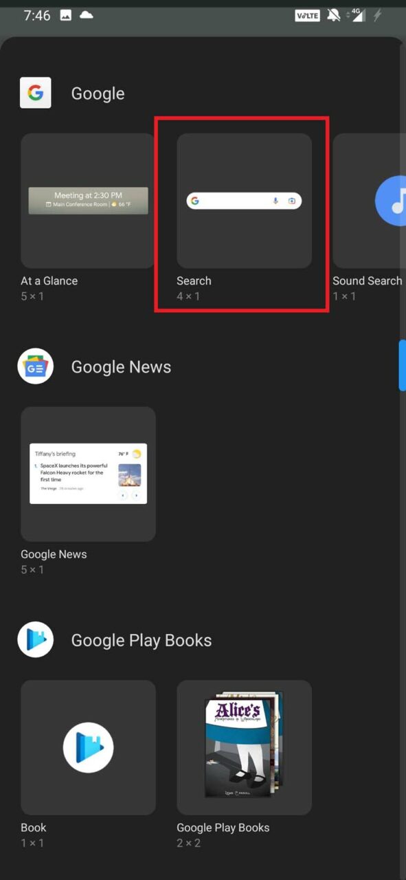 如何修复 Android 中缺少的 Google 搜索小工具栏？