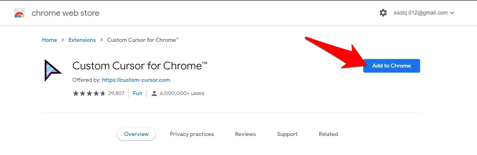 如何在 Google Chrome 中使用自定义光标？