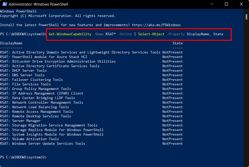 如何在 Windows 11 中安装 RSAT 工具？