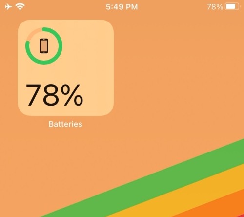 如何在 iPhone 主屏幕上显示电池百分比