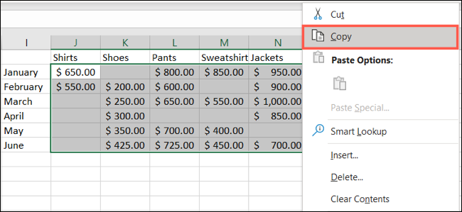 在 Microsoft Excel 中复制时如何跳过粘贴空白单元格