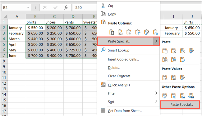 在 Microsoft Excel 中复制时如何跳过粘贴空白单元格