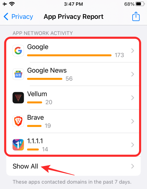 什么是 iOS 15 中 iPhone 上的“应用程序网络活动”？