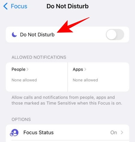 iPhone 上 iOS 15 上的“请勿打扰”在哪里？