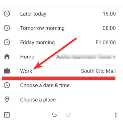 如何为家庭和工作地点设置 Google Keep 提醒