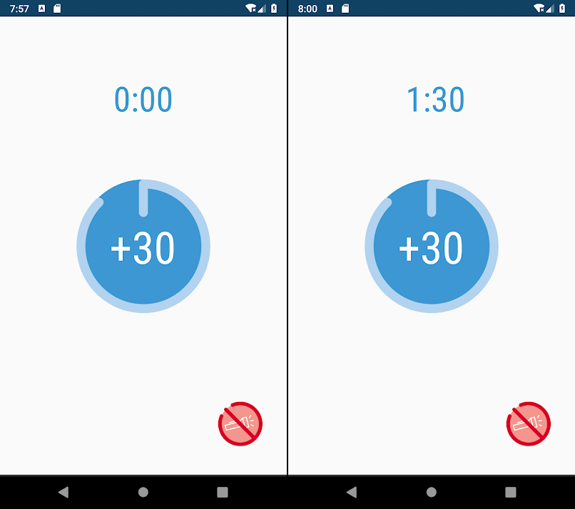 如何为 Android 设置 Flash 的时间限制？