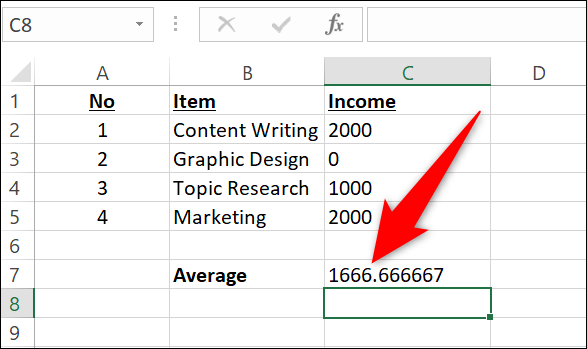 如何在 Microsoft Excel 中计算平均值