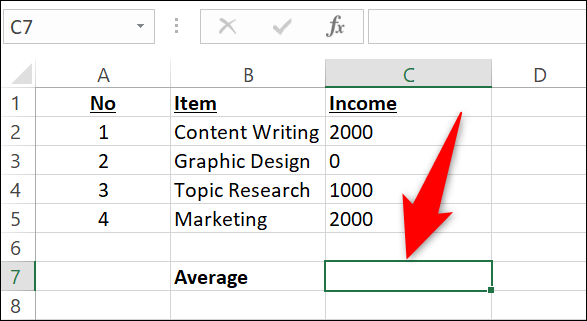 如何在 Microsoft Excel 中计算平均值