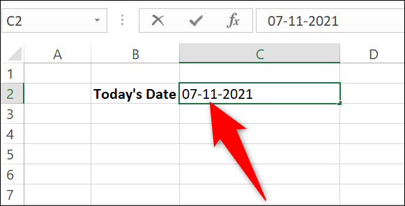 如何在 Microsoft Excel 中插入今天的日期