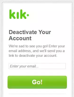 如果您不想再使用消息应用程序，如何删除或停用 Kik 帐户