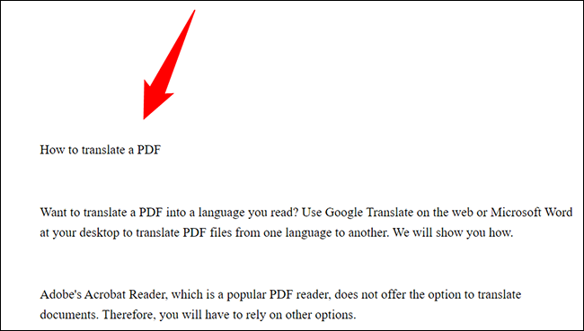 如何翻译 PDF