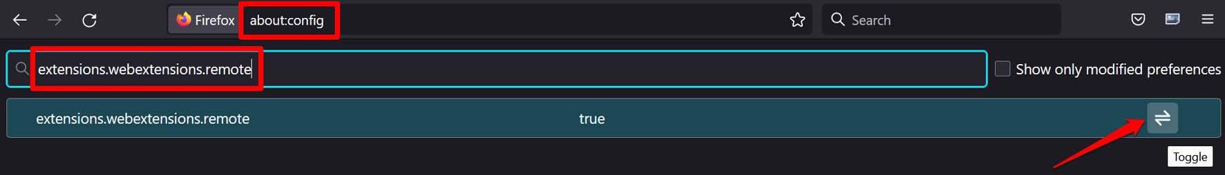 disable-web-extension-mozilla disable-web-extension-mozilla